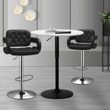 Round bar table and stools hot sale